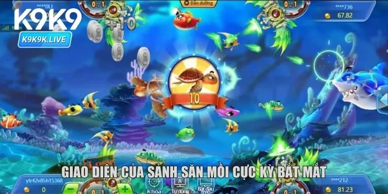 Giao diện của sảnh săn mồi cực kỳ bắt mắt